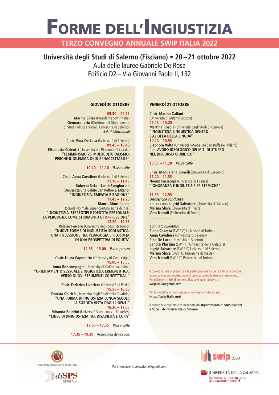 3°Convegno SWIP Italia_FormeIngiustizia